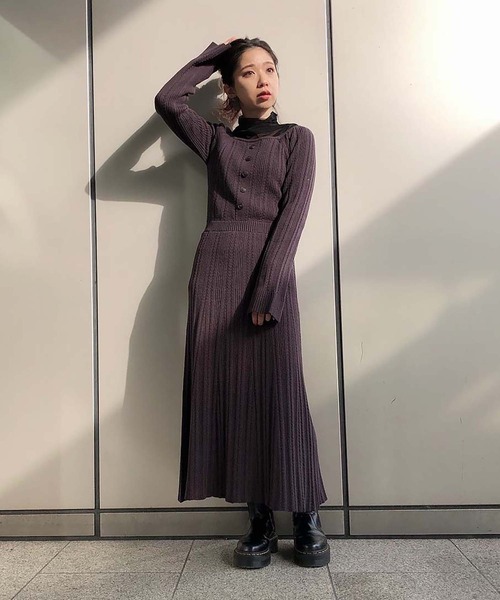 「FREE'S MART」 ニットワンピース FREE ベージュ レディース_画像5