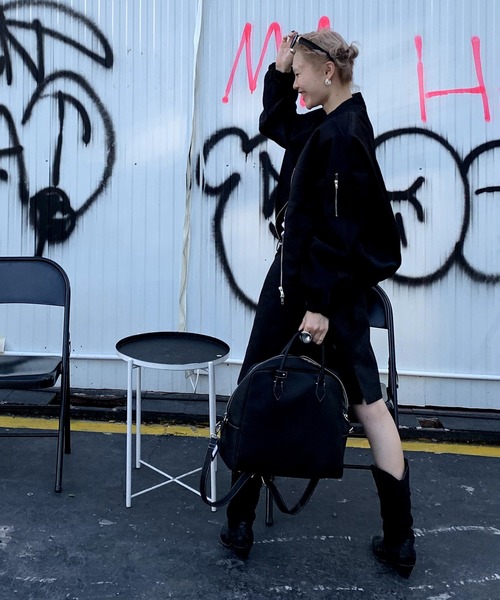 「LONSLAN」 ブルゾン FREE ブラック レディース_画像7