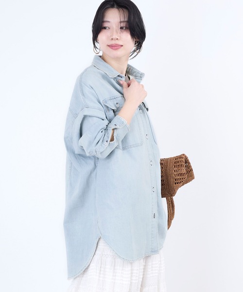 プラージュ新品ヘルシーデニムBLUE BIG シャツ Plage(プラージュ)の「【Healthy denim/ヘルシーデニム】BLUE BIG
