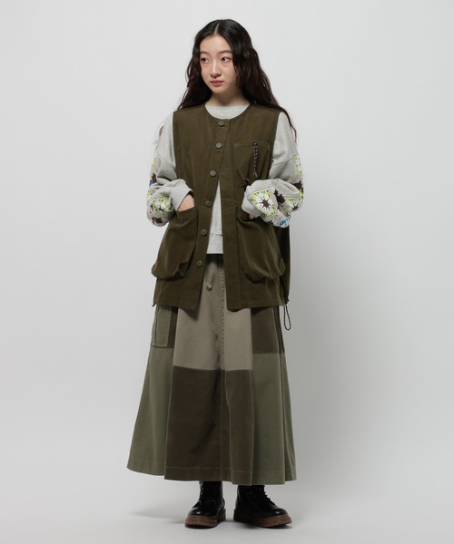 「niko and...」 スウェットカットソー MEDIUM チャコール レディース_画像2