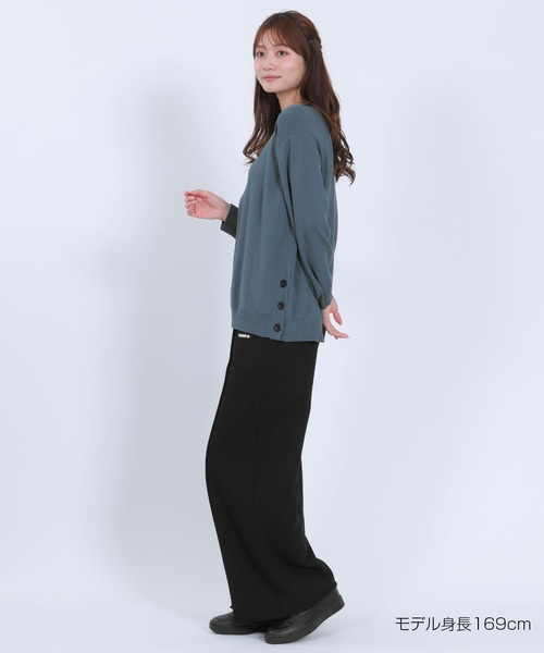 machatt マチャット サイドボタンニットプルオーバー MARY QUANT（マリークヮント） ニット セーター マリークワント サイド