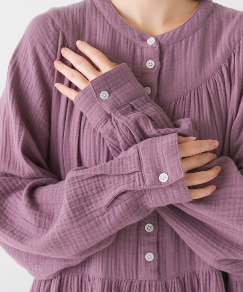 「OMNES」 長袖ワンピース FREE ブラック レディース_画像6