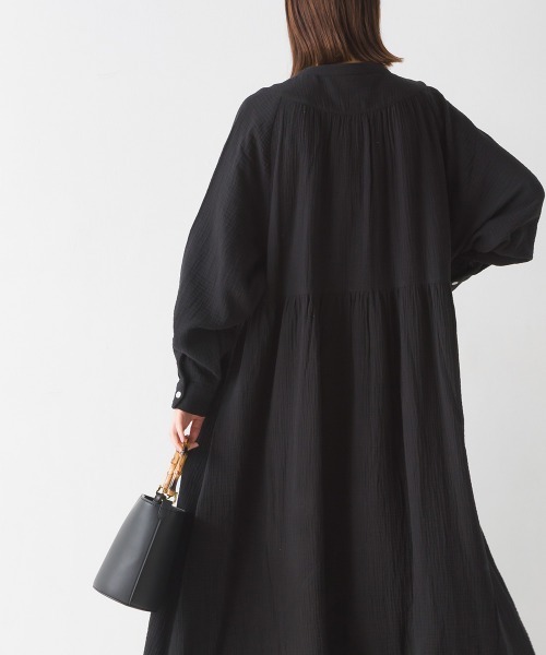 「OMNES」 長袖ワンピース FREE ブラック レディース_画像9