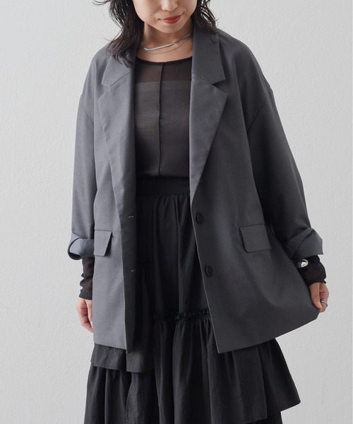 「COLONY 2139」 テーラードジャケット FREE グレー レディース_画像3