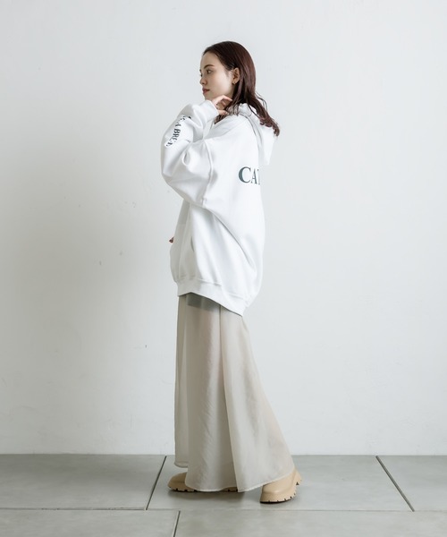 「mystic」 プルオーバーパーカー FREE グレー レディース_画像4