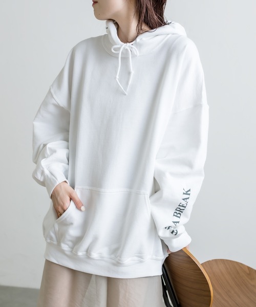 「mystic」 プルオーバーパーカー FREE グレー レディース_画像5