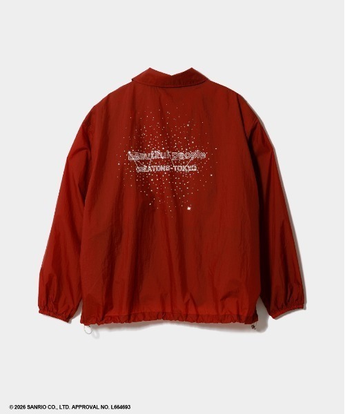 ブルゾン ジャンバー ビューティフルピープル beautiful people MY MELODY＆KUROMI nylon rip coach jkの画像