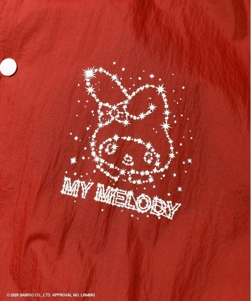 ブルゾン ジャンバー ビューティフルピープル beautiful people MY MELODY＆KUROMI nylon rip coach jkの画像