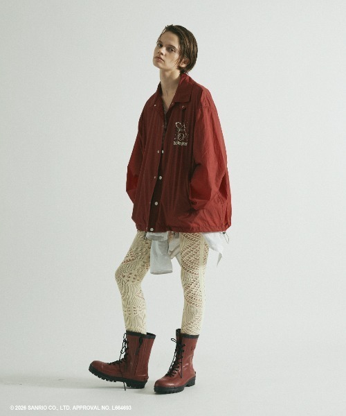 ブルゾン ジャンバー ビューティフルピープル beautiful people MY MELODY＆KUROMI nylon rip coach jkの画像