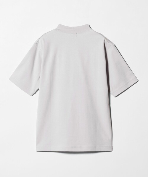 Mic honマチャット モックネックオーバーTシャツ　グレー、ホワイト色 green label relaxing（グリーンレーベルリラクシング） tシャツ