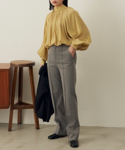 「Aunt Marie's」 長袖ブラウス FREE イエロー レディース_画像5