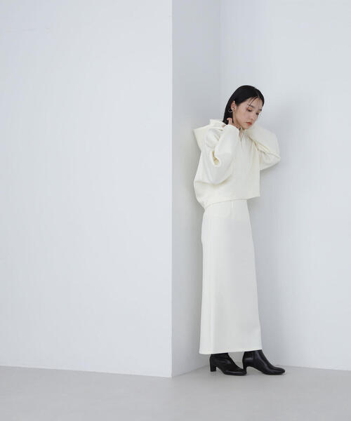 「NATURAL BEAUTY BASIC」 セットアップ MEDIUM グレー レディースの画像