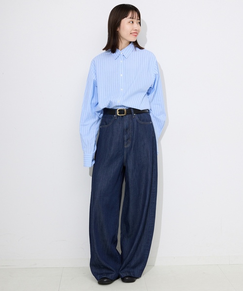 「SLOBE IENA」 デニムパンツ 34 ネイビー レディース