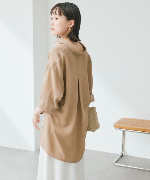 ◆トップス◆軽くてサラサラ、涼しい‼️これからの季節に重宝❣️ポイントの消化にも RIVE DROITE（リヴドロワ） ブラウス シャツ 「涼し気な抜け感