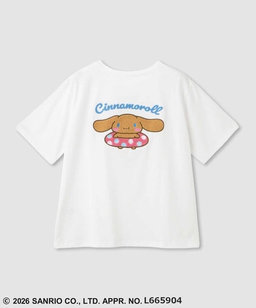 tシャツ 「Sanrio/サンリオ」別注 日焼けキャラクター サガラ刺繍