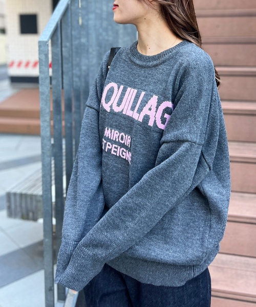 「Rouge vif」 長袖ニット フリー ライトグレー レディース_画像2
