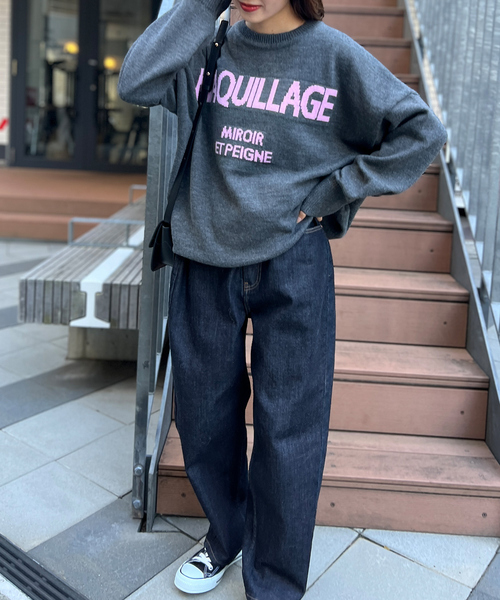 「Rouge vif」 長袖ニット フリー ライトグレー レディース_画像5