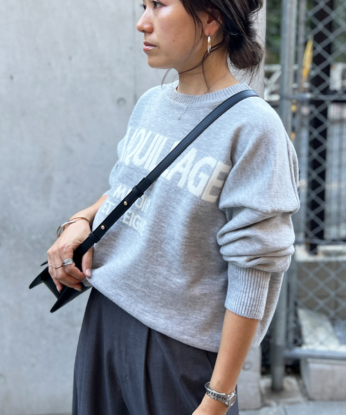 「Rouge vif」 長袖ニット フリー ライトグレー レディース_画像6