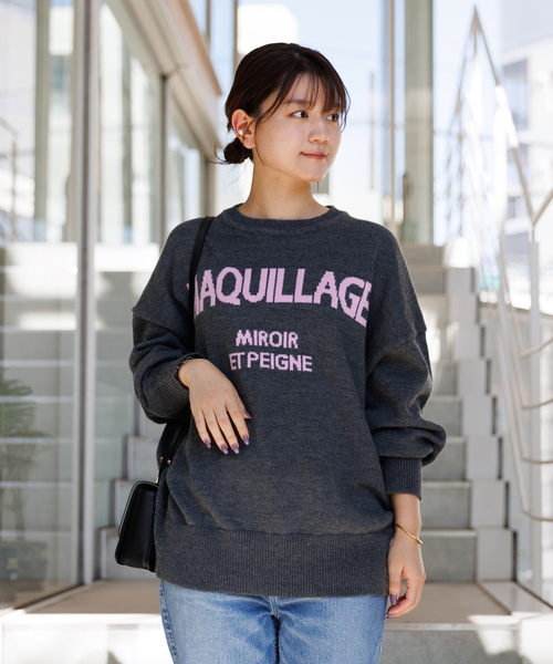 「Rouge vif」 長袖ニット フリー ライトグレー レディース_画像7