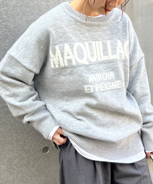 「Rouge vif」 長袖ニット フリー ライトグレー レディース_画像9