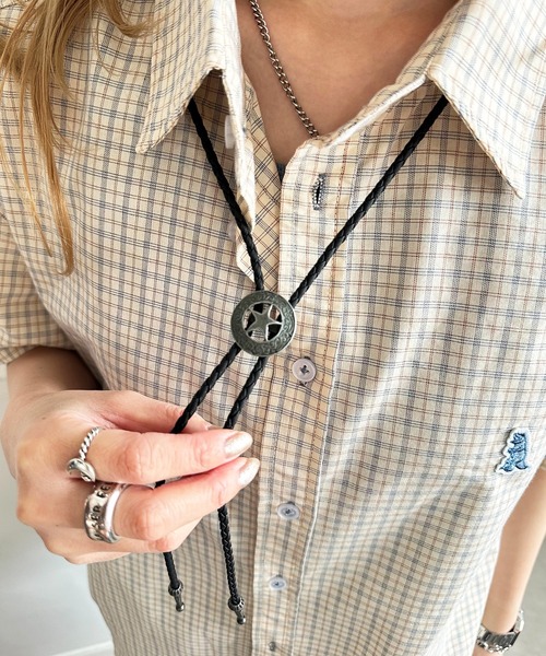 作家物　在銘　ループタイ　ペンダント　2個セット　送料込み DOUBLE NAME（ダブルネーム） ネックレス ヴィンテージ風ループタイ