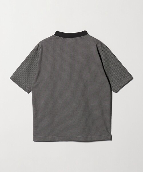 tシャツ A+ COOL ミジンボーダー ビズ クルーネック カットソー Tシャツ -接触冷感・吸水速乾- メンズの画像