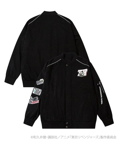 「HOOK」 スタジャン MEDIUM ブラック レディース_画像7