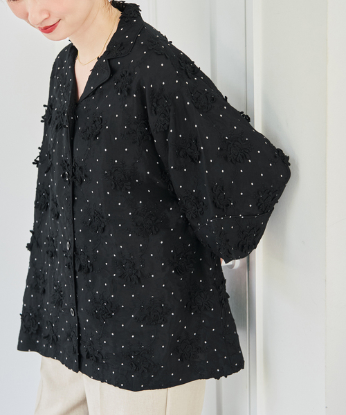 Spick＆Span（スピック アンド スパン） ブラウス シャツ crinkle 