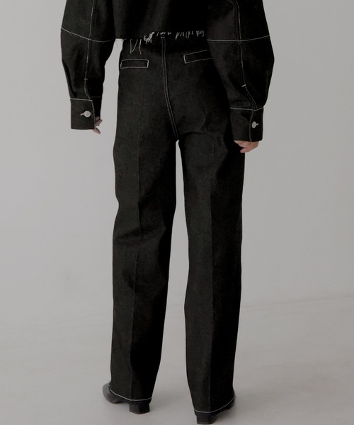 「hellam」 デニムパンツ SMALL インディゴブルー レディース_画像4