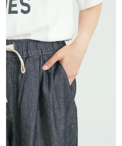 パンツ 「接触冷感」デニムイージーパンツ レディースの画像