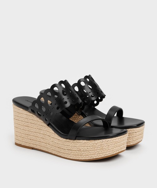 CHARLES ＆ KEITH（チャールズ&キース） サンダル カットアウト
