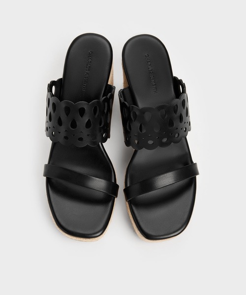 Charles&keith エスパドリーユ CHARLES ＆ KEITH（チャールズ&キース） サンダル カットアウト