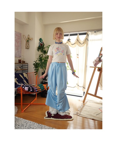「PAMEO POSE」 半袖Tシャツ FREE アイボリー レディース_画像4