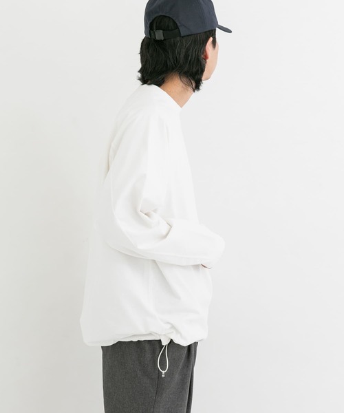 「EKAL」 長袖Tシャツ MEDIUM ホワイト メンズ_画像3