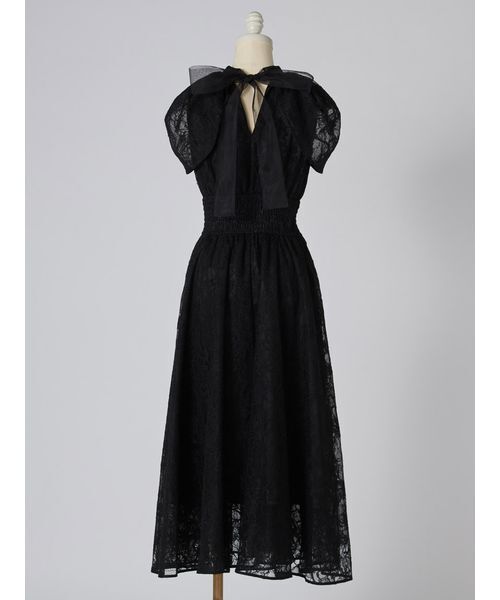 snidel レース パーティードレス SNIDEL（スナイデル） ドレス ケープデザインレースドレス : ZOZOTOWN