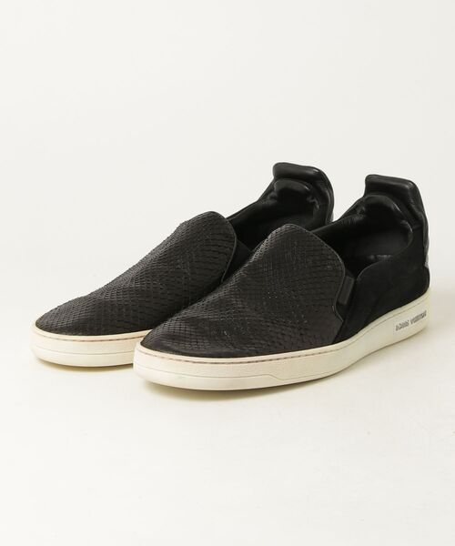 Louis Vuitton 9 スリッポン スニーカー ブラック LOUIS VUITTON（ルイ・ヴィトン） スリッポン 9 ブラック メンズ