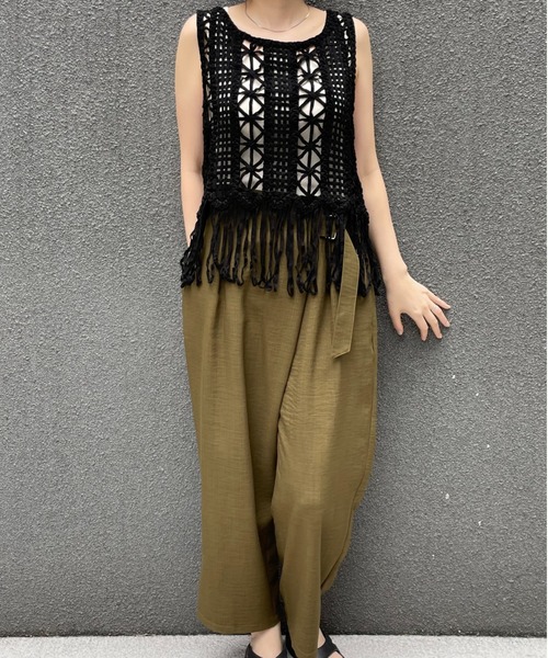 「terrace」 ノースリーブトップス MEDIUM キナリ レディース_画像9