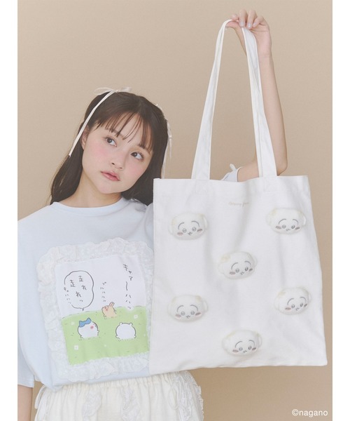 merry jenny メリージェニー ちいかわ うさぎのリボントート　うさぎ merry jenny（メリージェニー） トートバッグ うさぎのリボントート