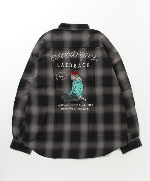 「Red Cap Girl」 長袖シャツ LARGE ホワイト レディース_画像2