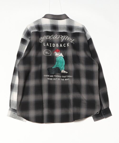 「Red Cap Girl」 長袖シャツ LARGE ホワイト レディース_画像4