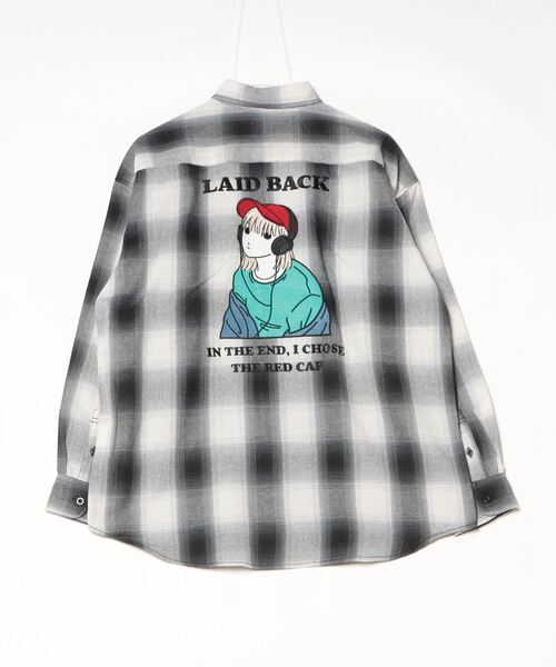 「Red Cap Girl」 長袖シャツ LARGE ホワイト レディース_画像5