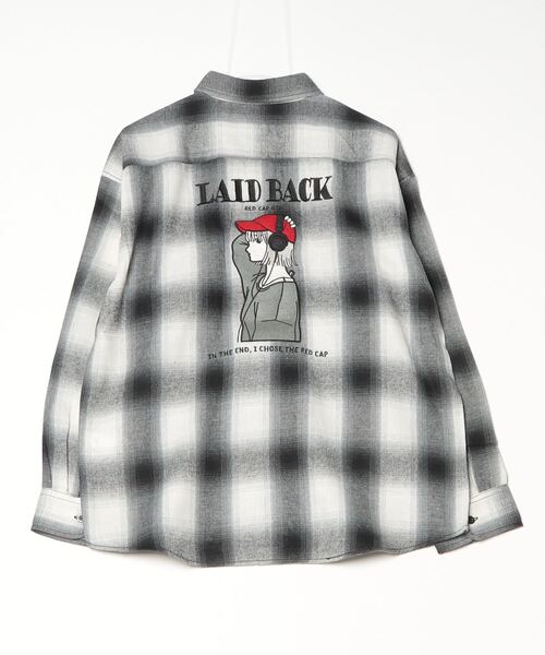 「Red Cap Girl」 長袖シャツ LARGE ホワイト レディース_画像7