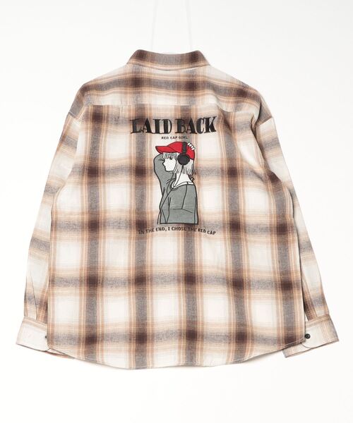 「Red Cap Girl」 長袖シャツ LARGE ホワイト レディース_画像8