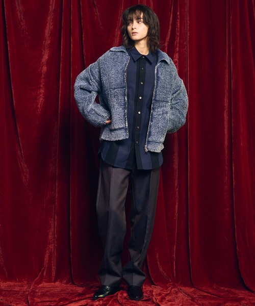 MAISON SPECIAL（メゾンスペシャル） 長袖シャツ 2 ブルー メンズ 