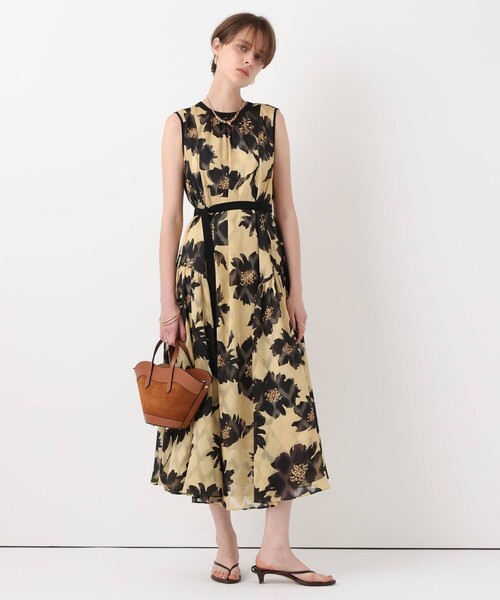 「allureville」 ノースリーブワンピース 1 ネイビー レディース_画像3