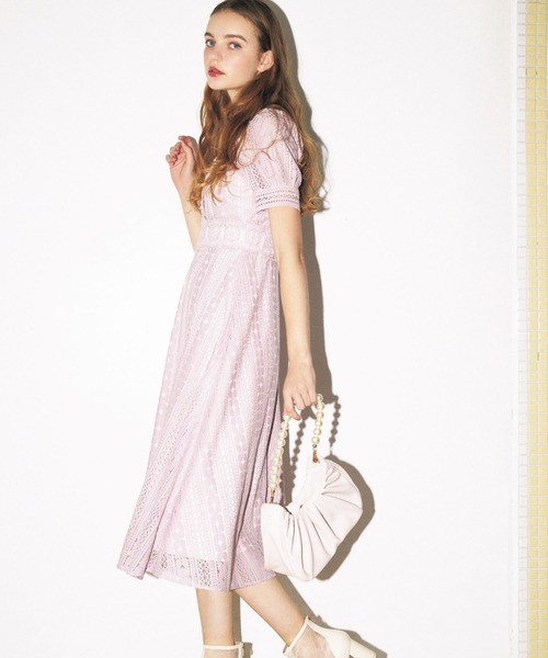 「NOELA」 半袖ワンピース S ピンク レディース_画像3