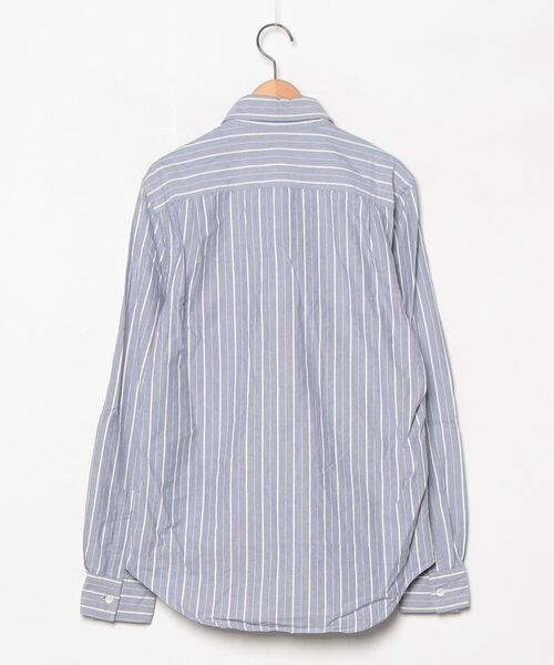 「Steven Alan」 ストライプ柄長袖シャツ S ブルー メンズ_画像2