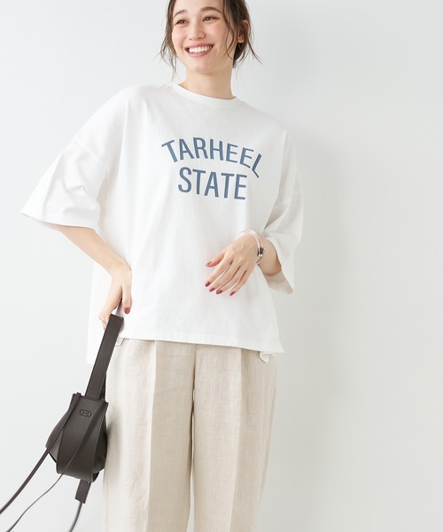 「STAR&STRIPE」 「MICA&DEAL」7分袖カットソー FREE ブルー レディース_画像3