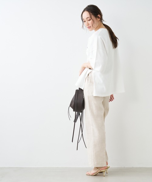 「STAR&STRIPE」 「MICA&DEAL」7分袖カットソー FREE ブルー レディース_画像4