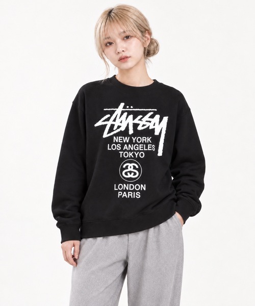 なえなの着用　stussy スウェット　トレーナー Mサイズ STUSSY（ステューシー） トレーナー スウェット STUSSY / ワールド